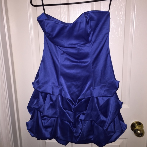 Light Blue Strapless Dress