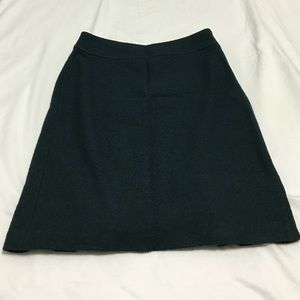 Banana Republic Rayon & Wool Hunter Green Skirt