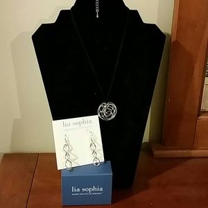 Lia Sophia Twizzler earrings and necklace