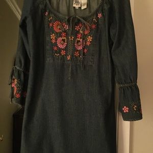 Ivy Jane denim a line tunic dress size m