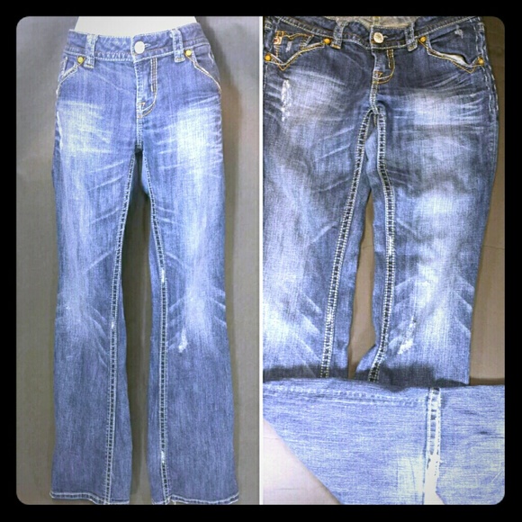 MEK Jeans DARK Blue OAXACA Boot Cut Jeans