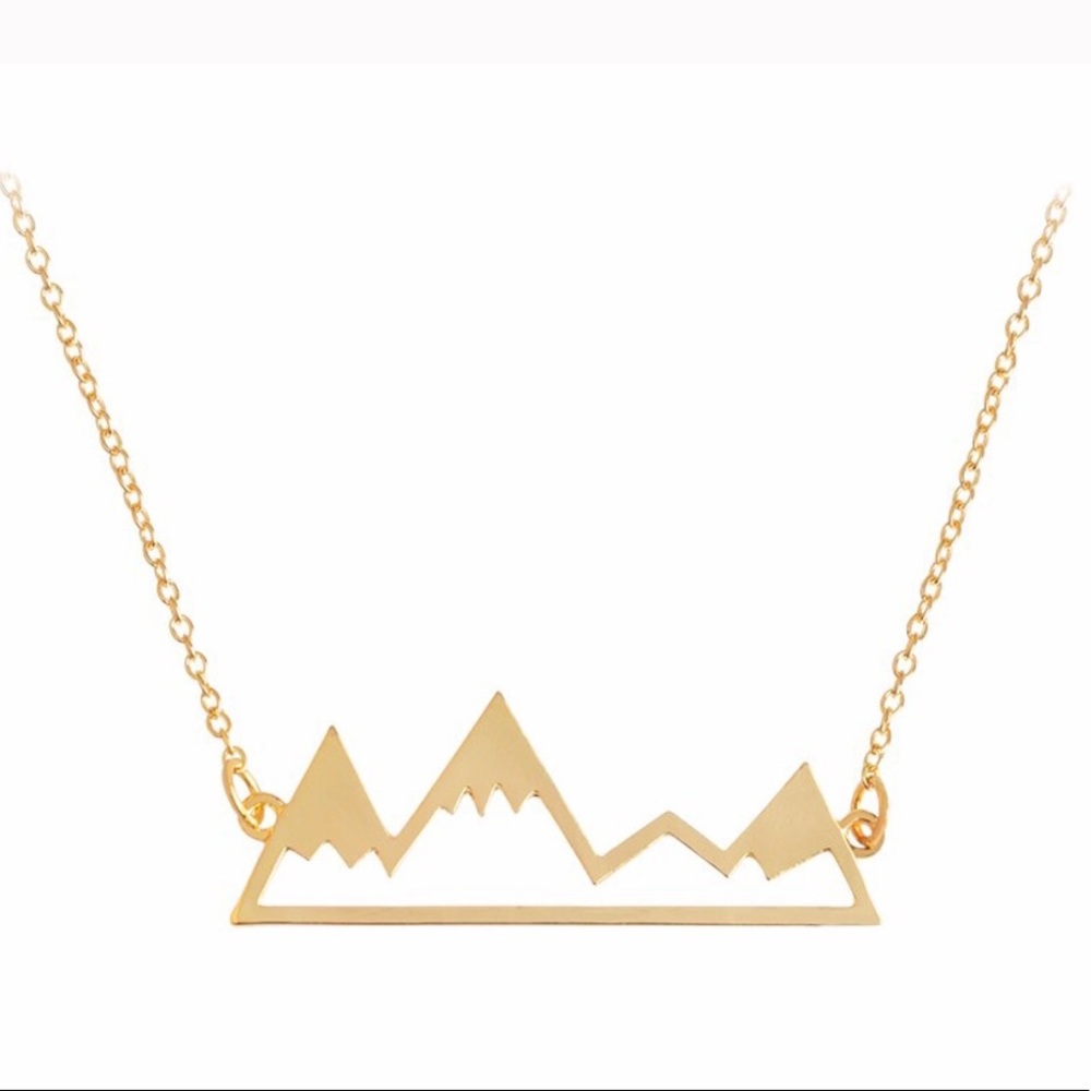 🏔 Dainty Mountain Snowcap necklace