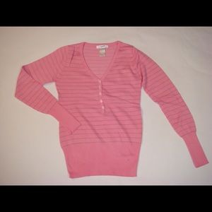 Worthington V Neck Strip Sweater, size M