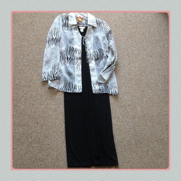 Dress and Sheer Jacket - Picture 2 of 3