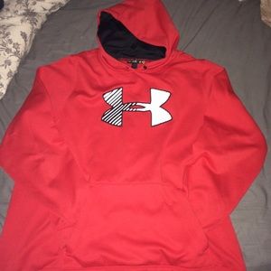 Red under armor hoodie