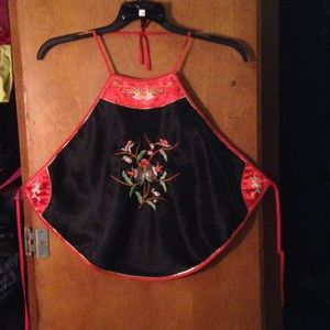 🌻[08] Chinese Backless Crop Top