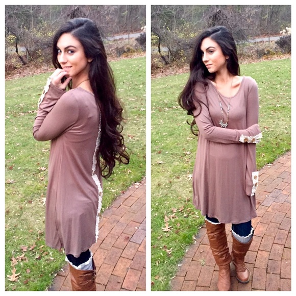 S-L Mocha Dress/Tunic - Picture 1 of 3