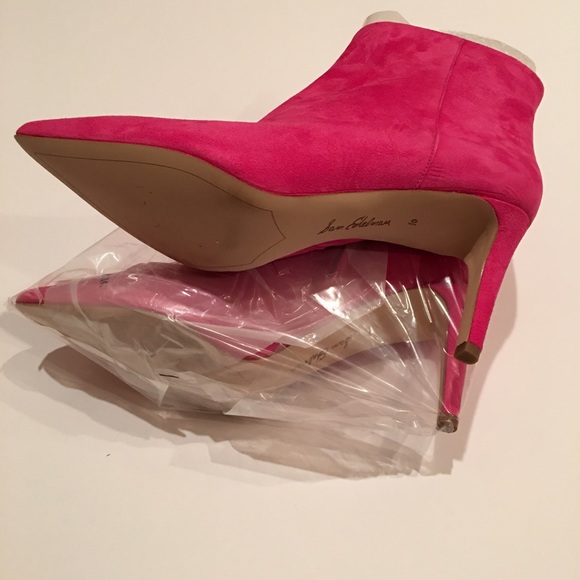 Sam Edelman Shoes - Hot Pink Suede Sam Edelman Booties Sam Edelman Shoes - Hot Pink Suede Sam Edelman Booties