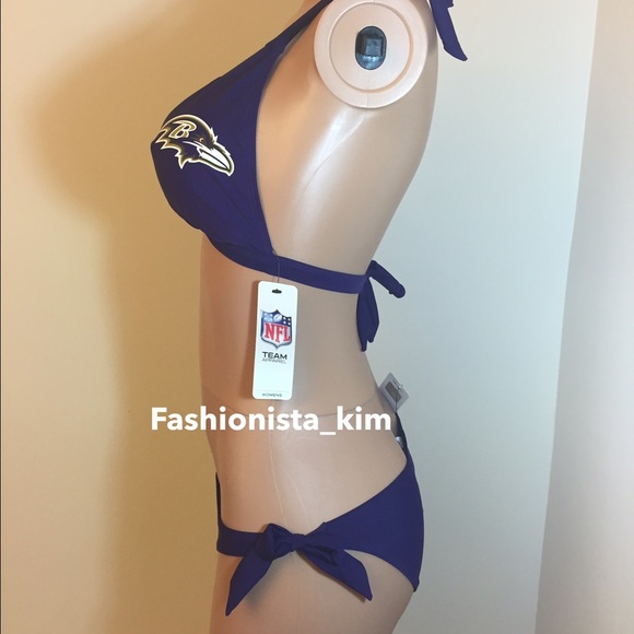New NFL Baltimore Ravens swim suit bikini set - Picture 4 of 6