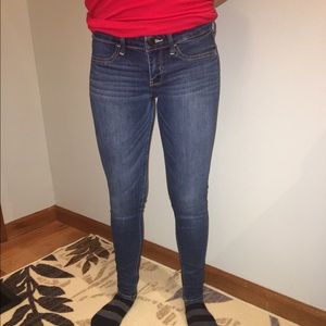 Dark wash denim jeans