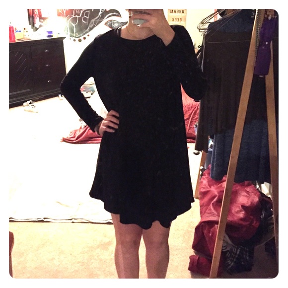 Black elli grace shirt dress