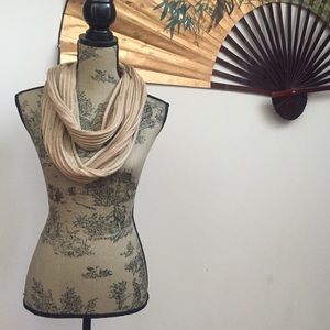 Tan infinity scarf