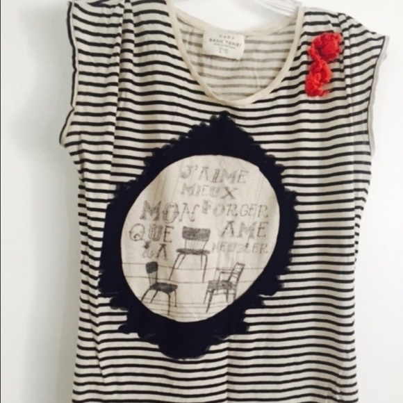 ‼️BLACK WEEKEND‼️Zara Striped T-shirt