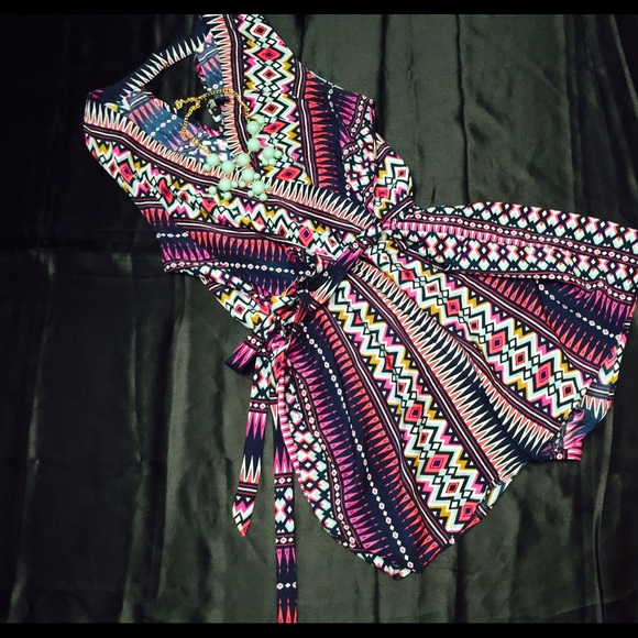 Romper multicolor