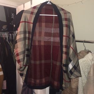 Plaid Backwing Cardigan