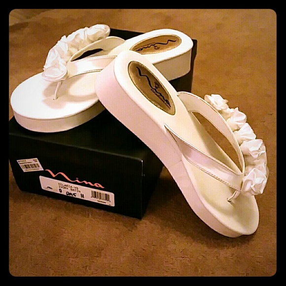 Wedding flip flops--purchased from Macy's