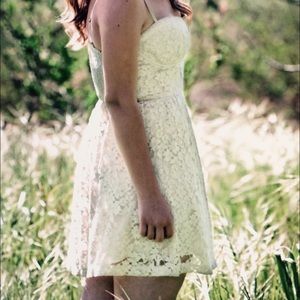 Cream colored Abercrombie and Fitch floral dress