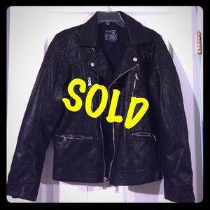 Faux Leather Biker Jacket