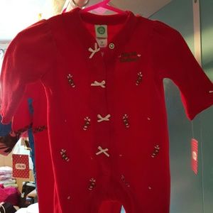 My first Christmas onsie velour
