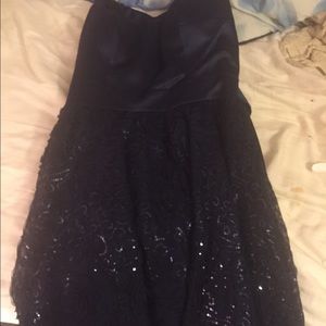 Blue Strapless Dress for little girl