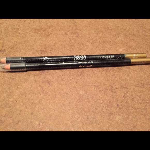 New set 2 splash gold eyeliners