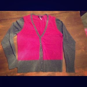 Pure Cashmere Color Block Cardigan