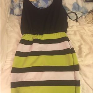 Loose top but form fitting bottom dress