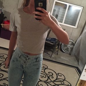 Cute striped baby tee