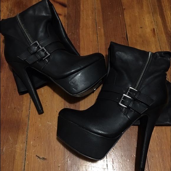 Tall black boots