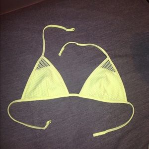 summer 2015 neon yellow mesh VS bikini top 🌸