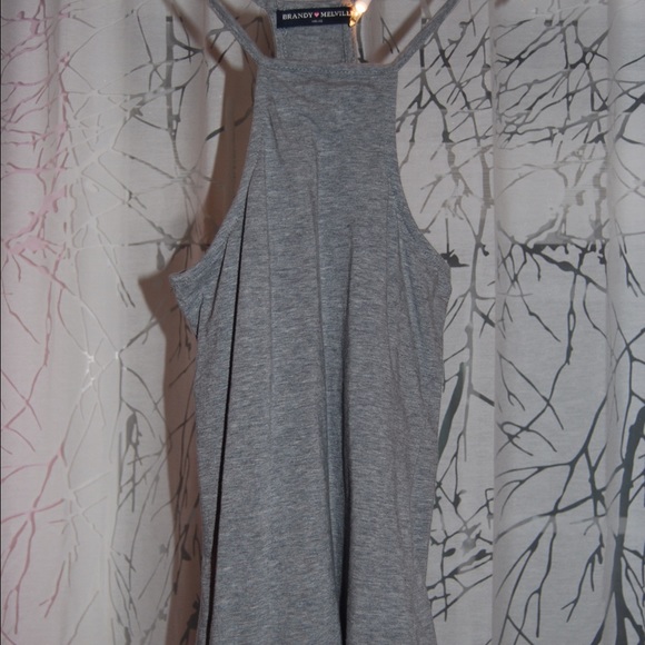 Brandy Melville Gray Halter tank top