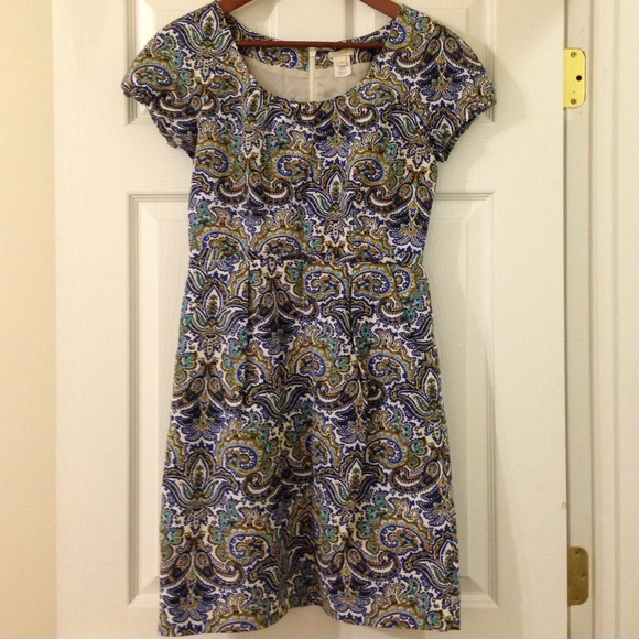 J Crew Dolores Dress in Peacock Paisley