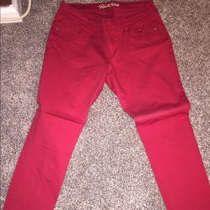 Red jeans