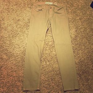 Khaki skinny jeans