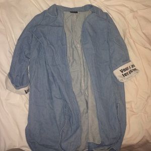 Oversized Blue Denim Jacket