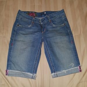 Blue Tattoo blue denim shorts