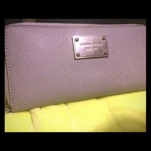 MK gray wallet/wristlet