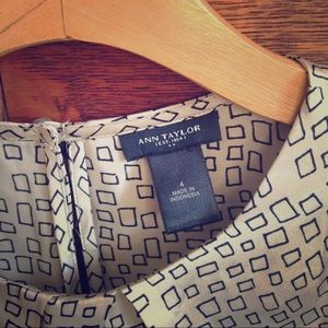 Ann Taylor // geometric print blouse