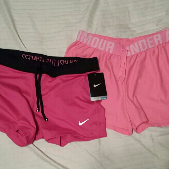 Nike Dri Fit and Under Armour Shorts