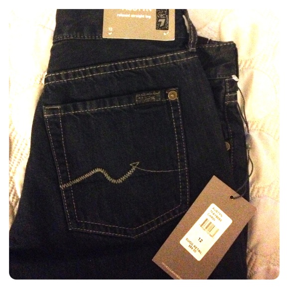NWT boys 7 for all mankind denim jeans size 12