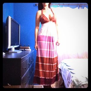 Sky tie dye maxi dress