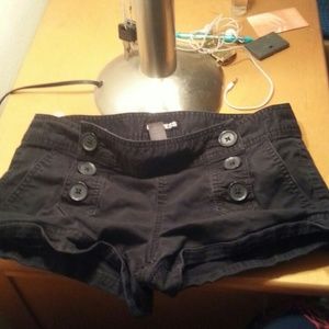 Express Cuffed black Shorts