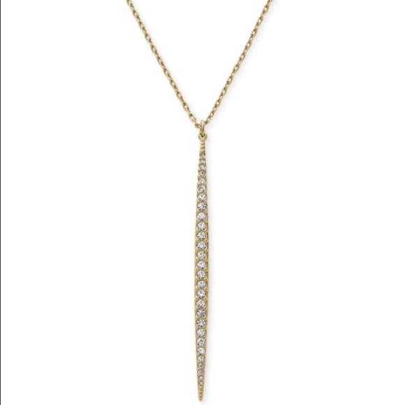 Michael Kors Gold Matchstick Pendant Necklace