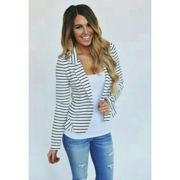 Chicos stripped blazer