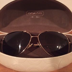 Coach aviator sunglasses