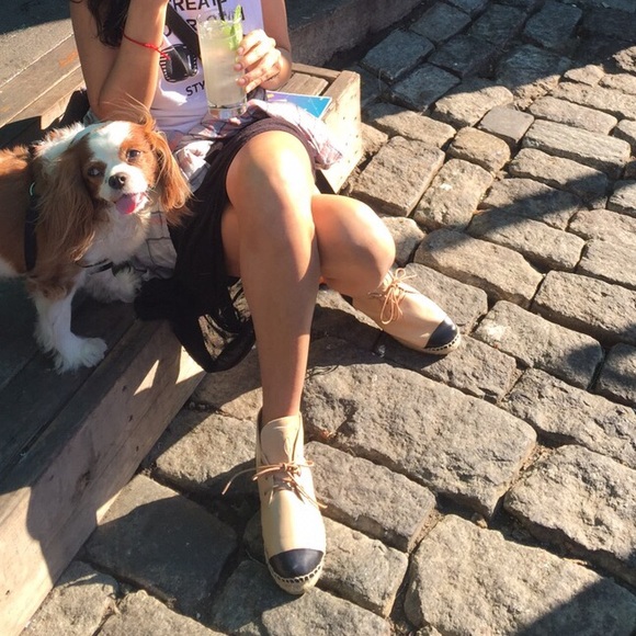 Chanel tall espadrilles