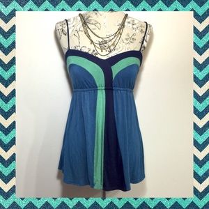 ⚡️SALE⚡️Ella Moss Long Babydoll Cutout Tie Tank