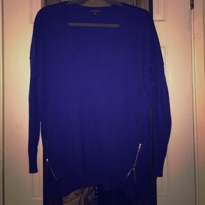 Express Tunic Sweater with Zippers