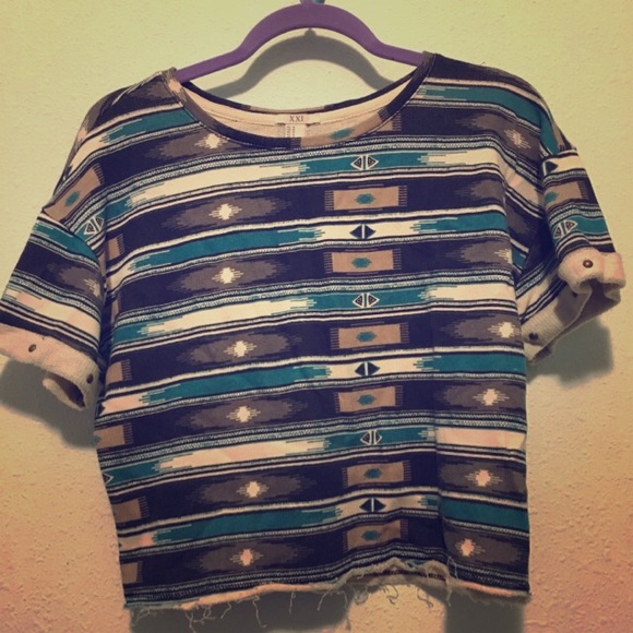 Forever 21 Tribal Crop Top