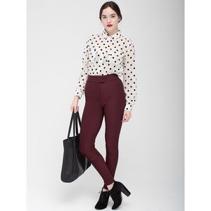 American Apparel Maroon Riding Pants XS